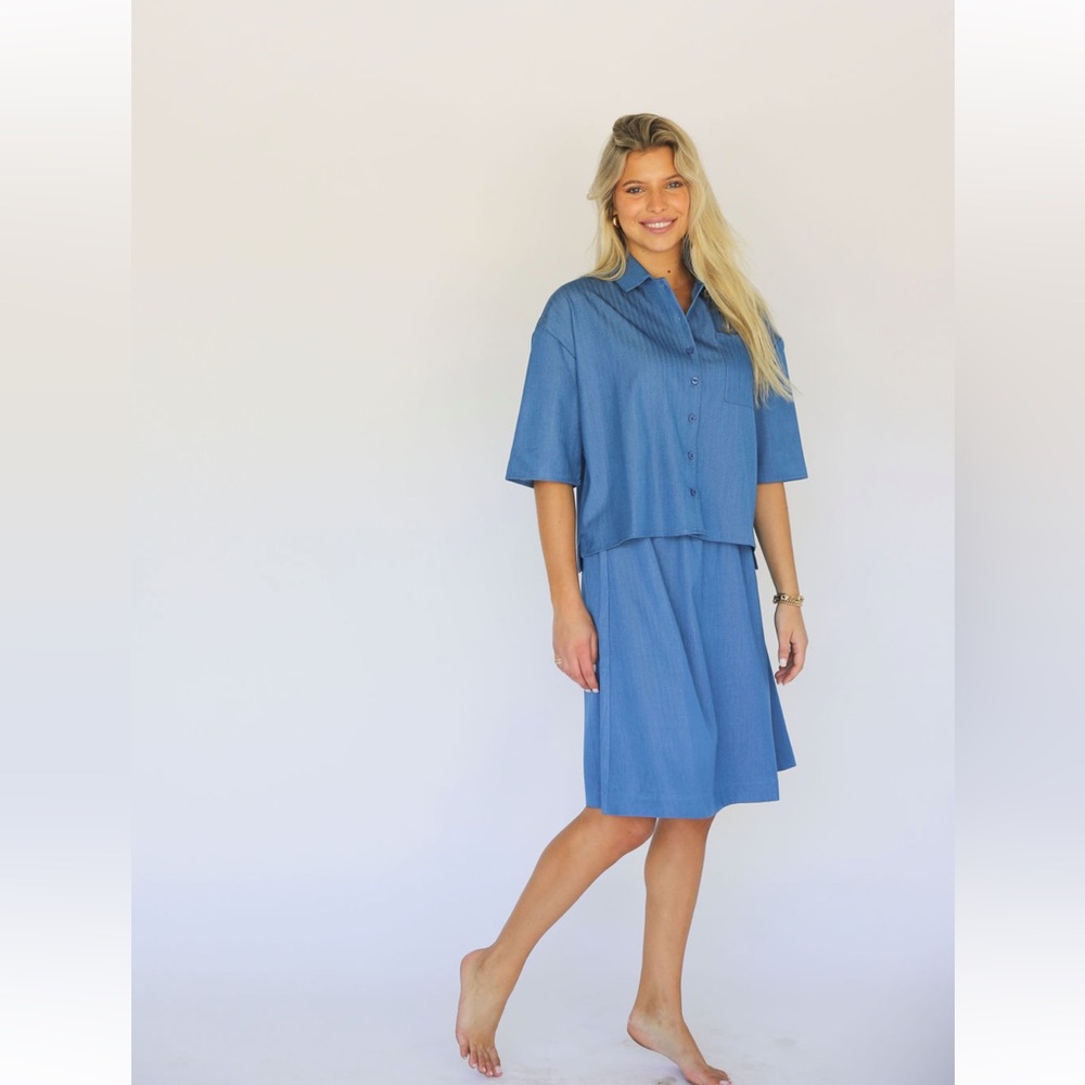 ByTess Liv Denim Skirt Short